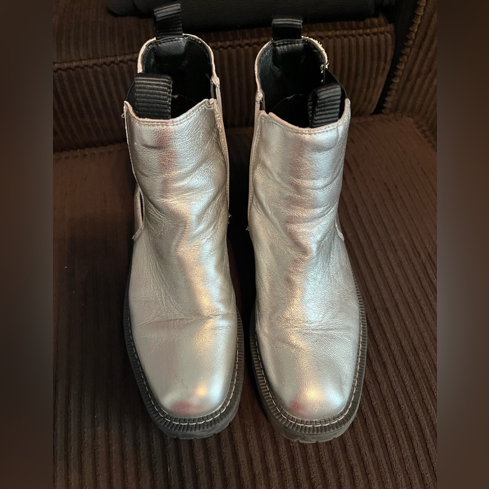 Sam Edelman silver boots